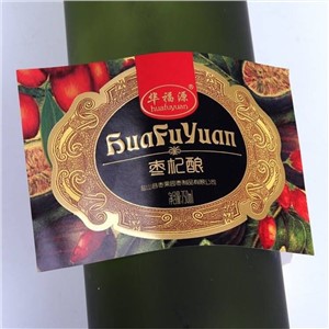 Red Wine​ Label Stickers Custom High-end Roll Stickers Color Bronzing Trademark Printing Bottle Logo Stickers