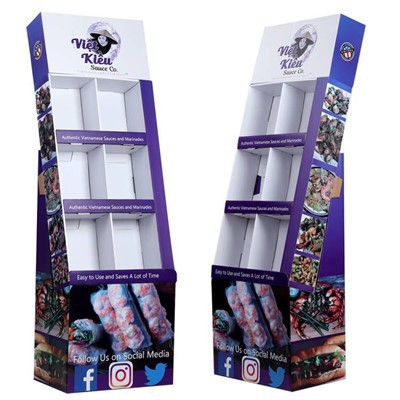 Restaurant And Food Store Products Corrugated Paper Display Stand