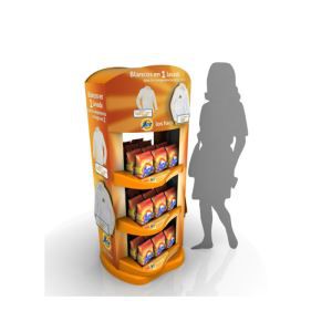 Retail Custom ECO Friendly,Recyclable Cardboard Display Stand For Advertising Washing Powder