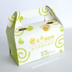Retail Easy Take Away Cookie Packaging Boxes With Handle