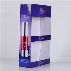 Retail Promotion Countertop Display Box Corrugated Cardboard Trays Counter 2 Two Tier Foldable Cardboard Display Case