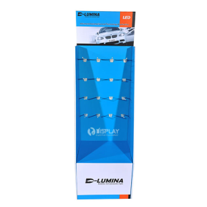 Retail Sock Hang Package Hook Display Cardboard Floor Stand Cardboard Display Stands With Hooks