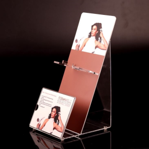 acrylic hair dryer counter transparent display stand