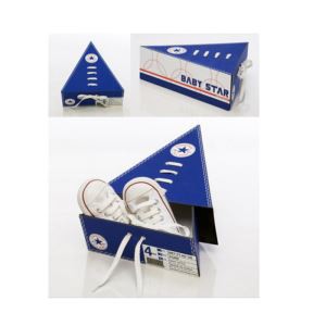 Rigid High Quality Triangle Shaped New Design Cardboard Shoes Packaging Boxes