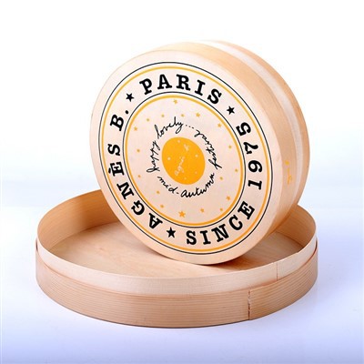 Safe And Environmentally Friendly Food Grade Wood Round Box Cheese Box