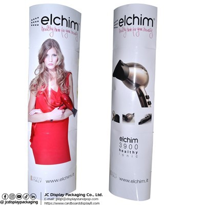 Versatile Paper Lama Totem Display Stand With Auto-Popup Feature For Product Advertising