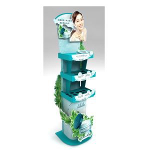 Shopping Mall Promotional Cardboard Floor Display Advertising Kose Moisturizer/skin Products/cosmetic