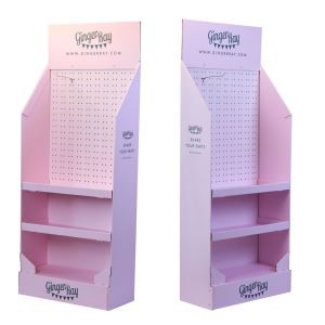 Special Counter Corrugated Cardboard Paper Display Rack For Shopping Mall Promotional Pop Display Stand