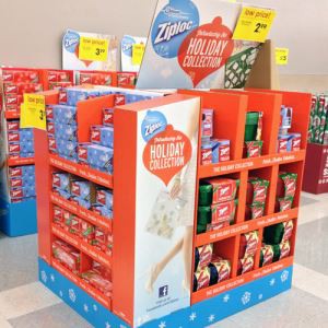 Supermarket Folding Cardboard Pallet Display