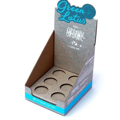 Tailor-made Cosmetic Counter Display Box With Insert Round Holes