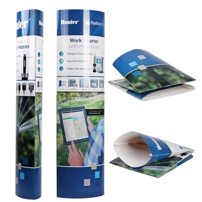 Unique Design Foldable Display Paper Totem Merchandising Display Totem Floor Stand