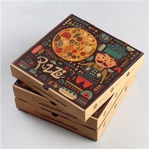 Wholesale Custom Cheap Paper Boxes Caixas Para Pizzas 7/10/12 Inch Paper Pizza Boxes