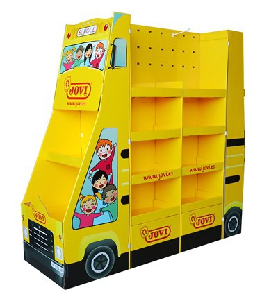 Wholesales Unique Car Shape Paper Toy Display Stand