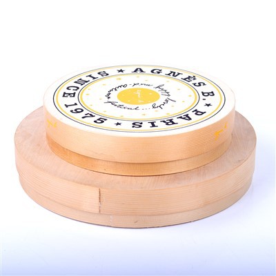 Eco-friendly Food Grade Cheese Chocolate Packaging Box Gift Boxes Cake Box JC VBN8 Print Round Pine Wood Factory Wooden Accept